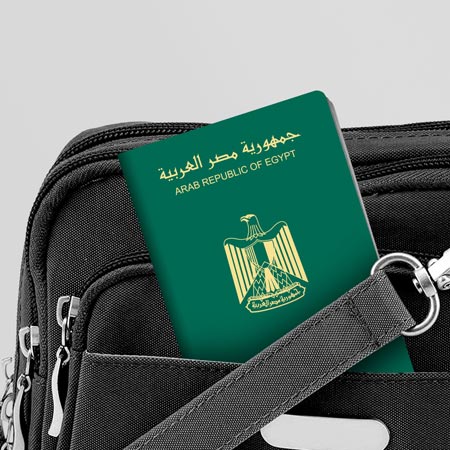 Passport for travel to Egypt