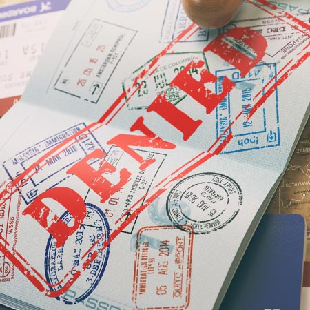 En cas de refus du e-visa